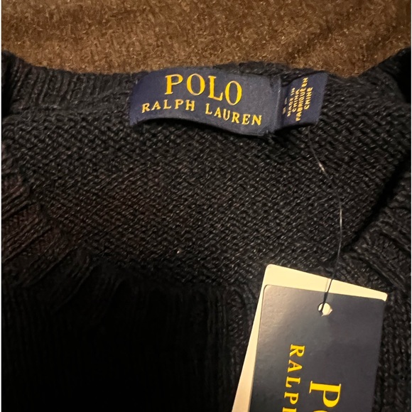 *BRAND NEW* Polo Ralph Lauren Crew Neck Polo Bear Sweater - Navy - Size: XL - Picture 2 of 3